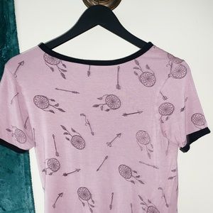 Pink dream catcher tee
